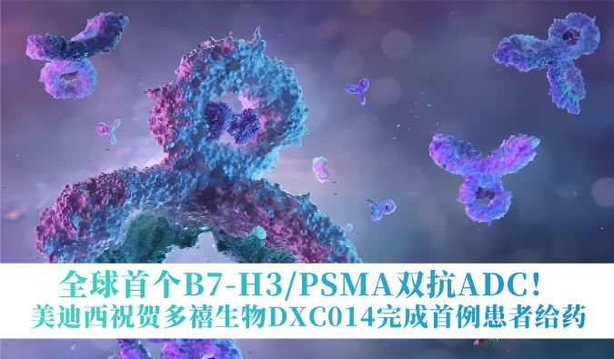 全球首个B7-H3/PSMA双抗ADC！南宫NG28祝贺多禧生物DXC014实现首例患者给药